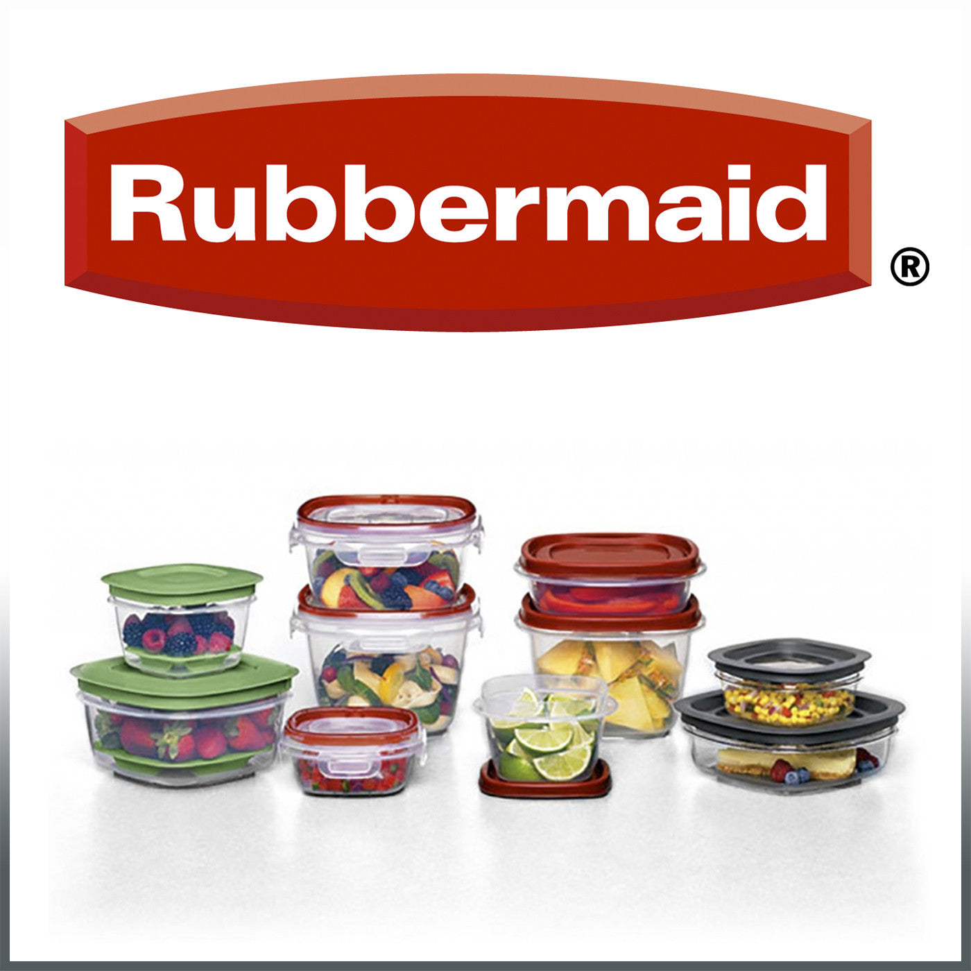 Rubbermaid Food Storage Containers - 5 Pack - Black, 2.35 c - Baker's