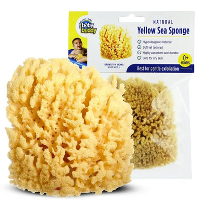 ESPONJA DE BAÑO NATURAL - 4 IN AMARILLA ESPONJA DE BANO NATURAL - 4IN AMARILLA