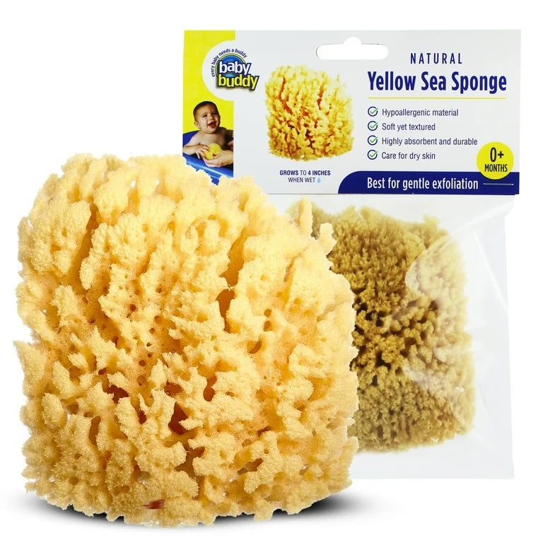 ESPONJA DE BAÑO NATURAL - 4 IN AMARILLA ESPONJA DE BANO NATURAL - 4IN AMARILLA