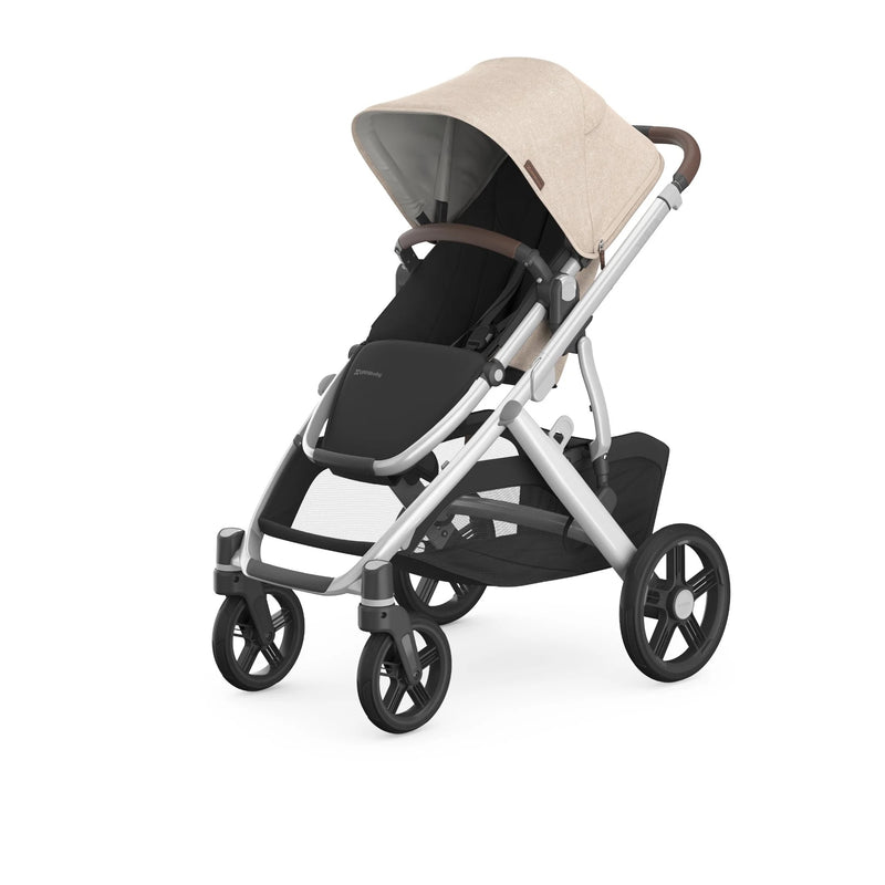 UPPABABY COCHECITO VISTA V3 DECLAN (OAT MELANGE, SILVER, CHESTNUT HANDLEBAR)