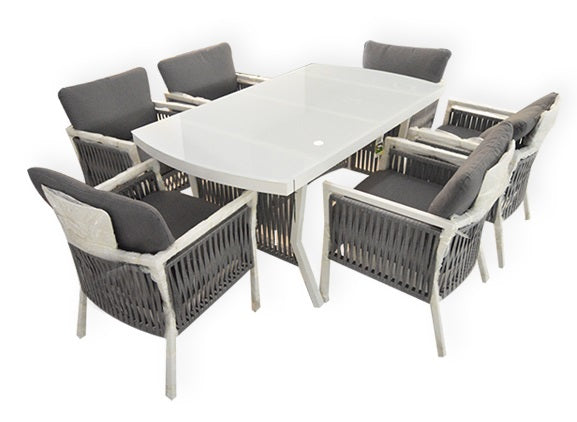 JUEGO DE COMEDOR PARA EXTERIOR 6PUESTOS / NIZA