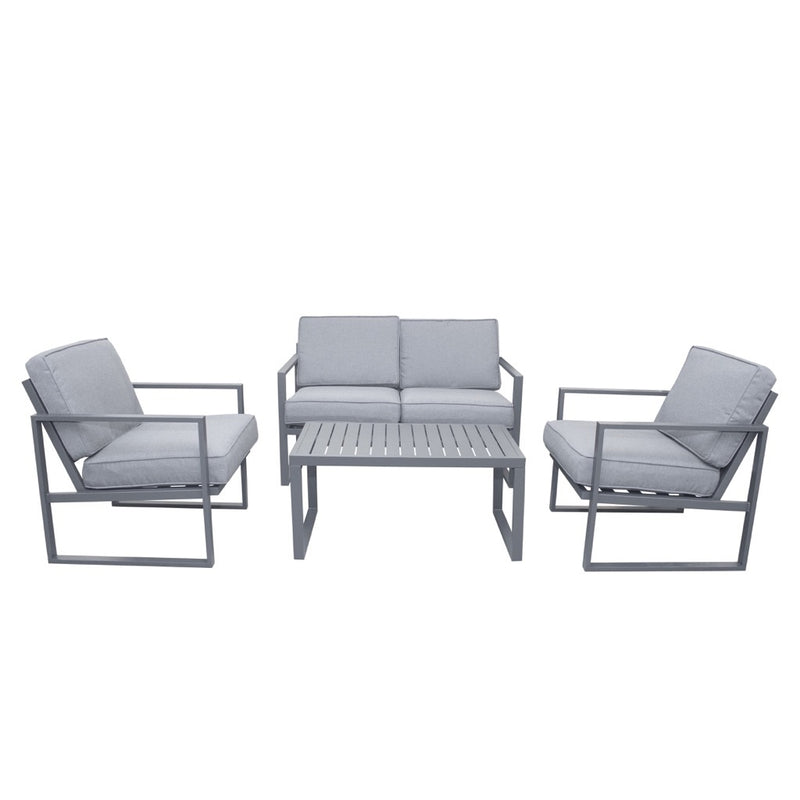 SET DE SOFA 2+1+1+ MESA DE CENTRO/GRIS OSCURO+GRIS CLARO