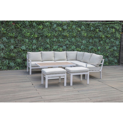 set sofa + otoman + mesa de centro blanco 174*72*72 195*72*72 65*45*38.5 130*75*51.5/74.5