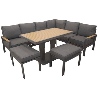 set de sofa + mesa de centro + otoma  gris oscuro 174*72*72  195*72*72  65*45*38.5 130*75*51.5/74.5