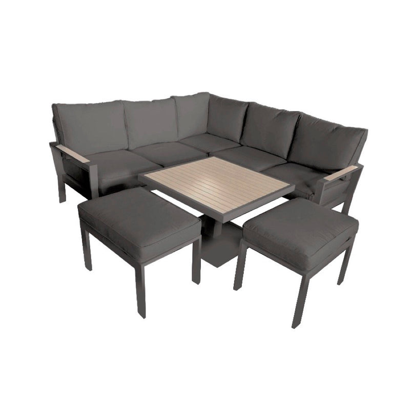 set de sofa + mesa de centro +otoma dark grey  124*72*72 195*72*72  65*45*38.5 85*85*51.5/74.5