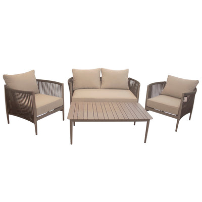 set de sofa + mesa de centro color gris 83.5*82.5*70.5 145.5*82.5*70.5  120*70*42
