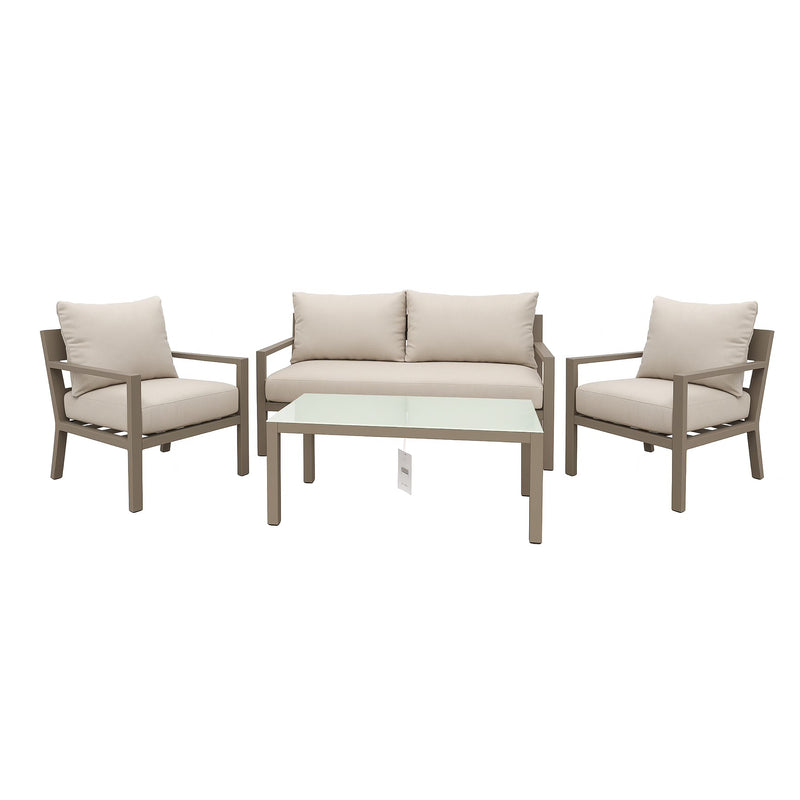 set de sofa + mesa de centro color gris 70*122*72 100*60*45