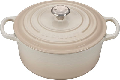 OLLA REDONDA CON TAPA 22CM -CREMA