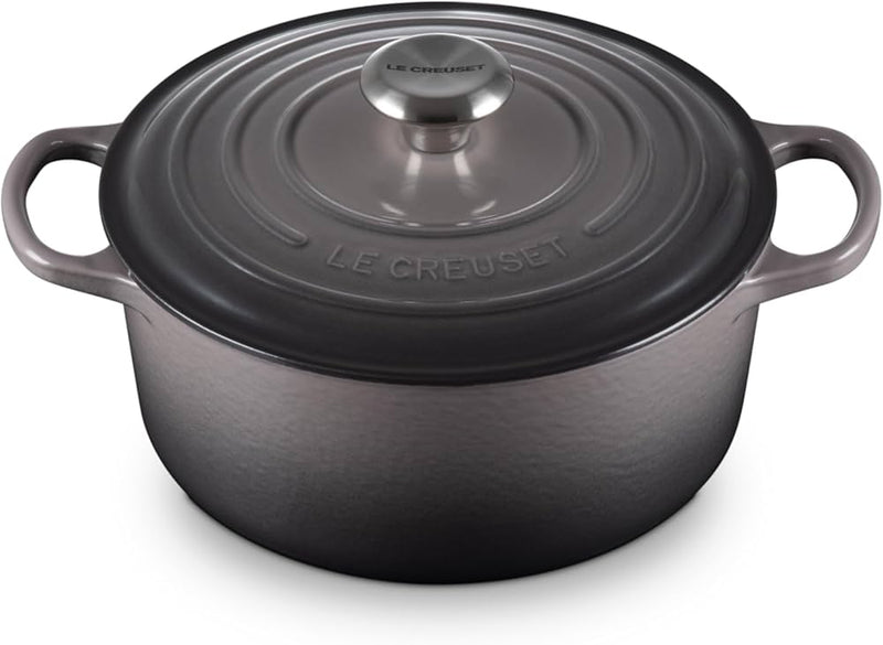 OLLA REDONDA CON TAPA 24CM -CREMA