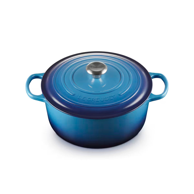 CACEROLA REDONDA CON TAPA 28CM -AZURE BLUE