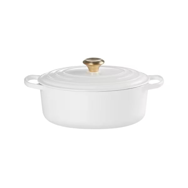 CACEROLA OVEN OVALADA 27CM-WHITE GOLD