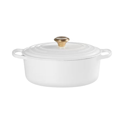 CACEROLA OVEN OVALADA 29CM-WHITE GOLD
