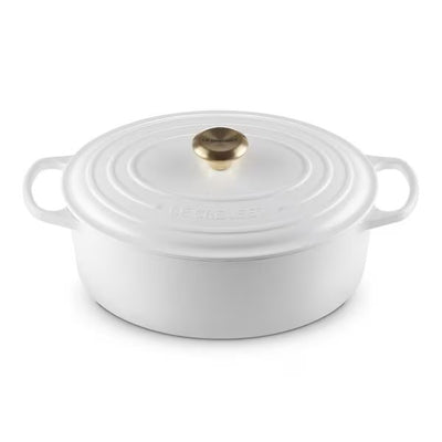 CACEROLA OVEN OVALADA 31CM-WHITE GOLD