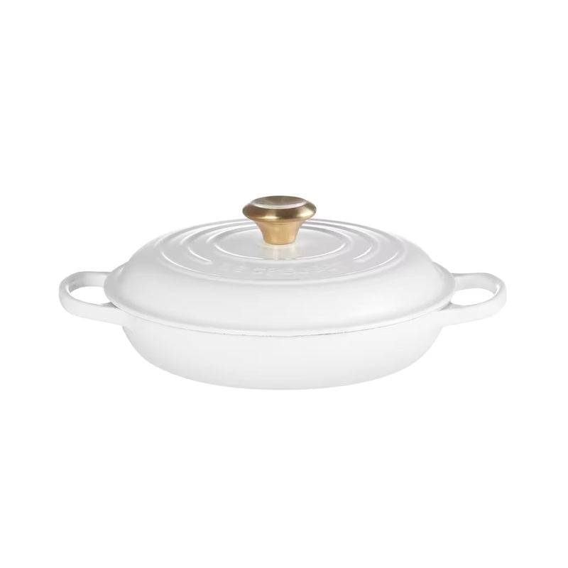 CACEROLA BRAISER 26 CM-WHITE GOLD