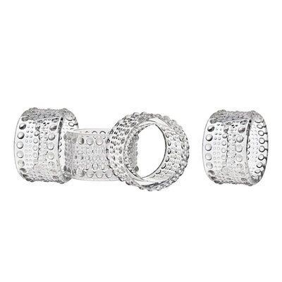 ANILLO PARA SERVILLETA 4PCS/SET CLEAR