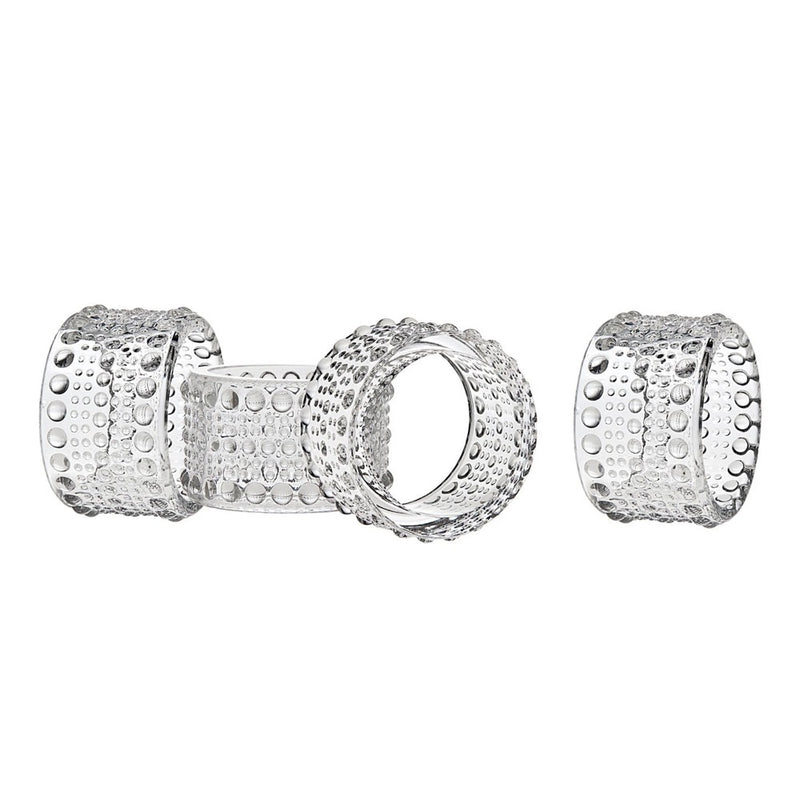 ANILLO PARA SERVILLETA 4PCS/SET CLEAR
