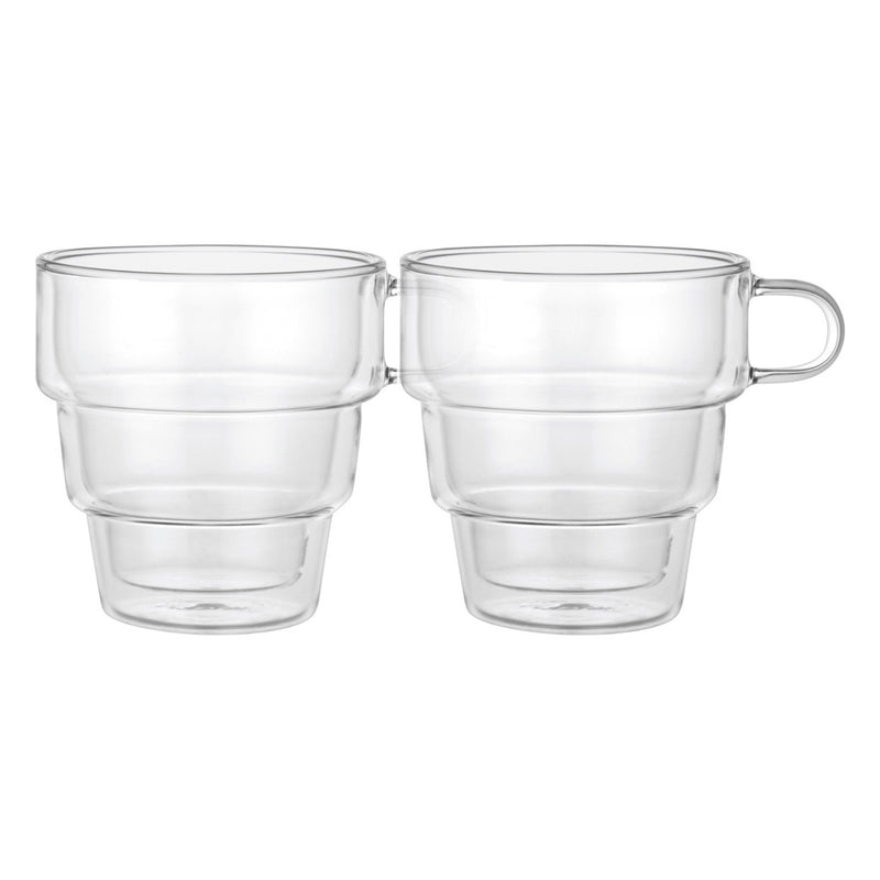 TAZAS DE VIDRIO DE 300ML / SET DE 2 PZAS TAZAS DE VIDRIO DE 300ML / SET DE 2 PZAS