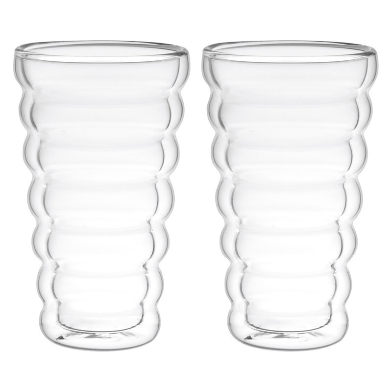 VASOS DE VIDRIO DE 380ML / SET DE 2 PZAS VASOS DE VIDRIO DE 380ML / SET DE 2 PZAS