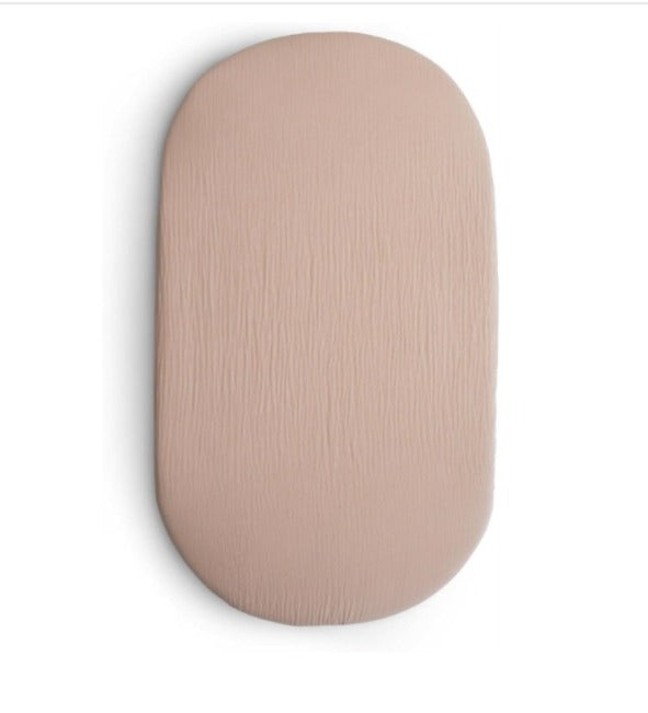 MUSHIE SABANA MUSELINA PARA BASSINET EXTRA SUAVE-BLUSH