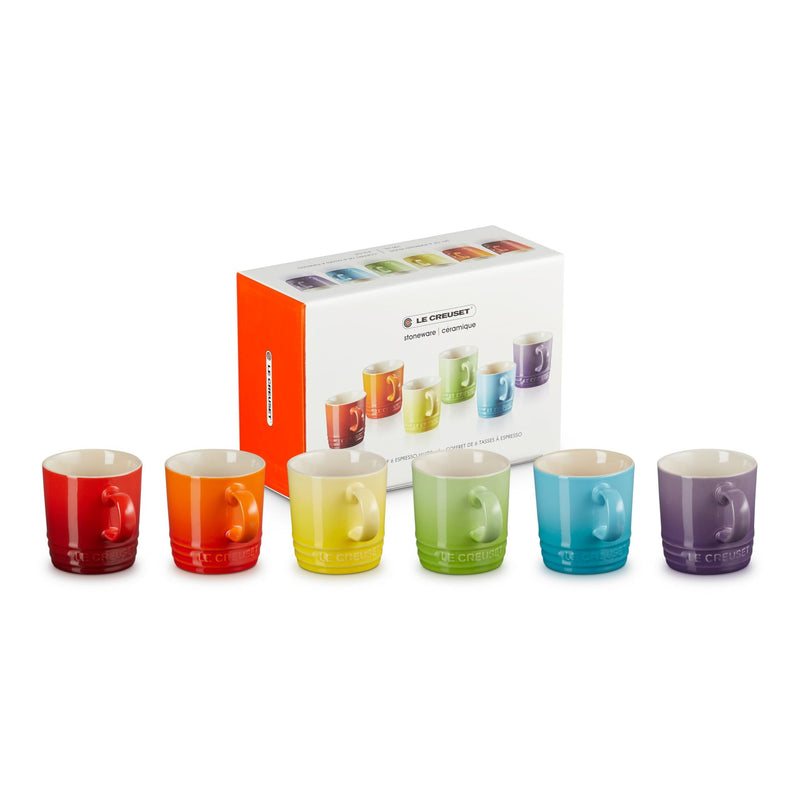 X6 TAZAS CAPP 200ML ARCOIRIS