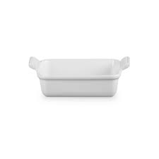 HERITAGE BANDEJA RECTANGULAR PARA HORNO-WHITE 19CM