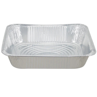 BANDEJA DE ALUMINIO PROFUNDA DE MEDIO TAMAÑO 10X13X2.6" 38G