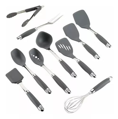 ANOLON SET DE UTENSILIOS DE COCINA GRIS 10 PC ANOLON SET DE UTENSILIOS DE COCINA GRIS 10 PC