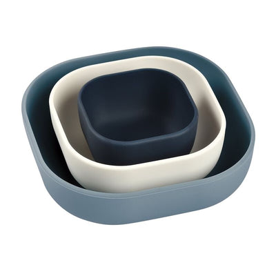 BEABA SET DE BOWLS PARA BEBE 3 PCS-NIGHTBLUE/COTTON/BALTICBL