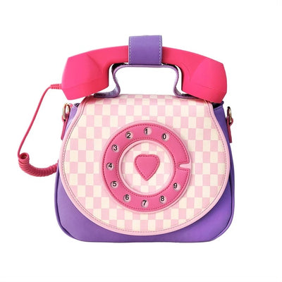 BOLSO DE MANO-RIN RING PHONE PASTEL CHECKERBOARD BEWALTZ