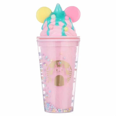 VASO CON PAJILLA CANDY DOST SOFT SERVE SUNDAE-STRAWBERRY