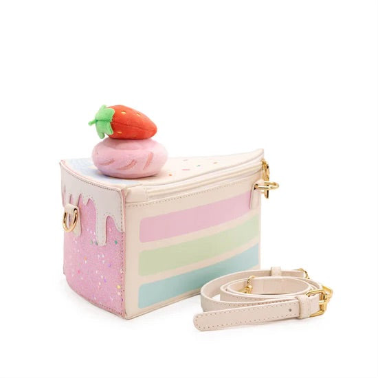 BOLSO DE MANO PIECE OF CAKE SLICE-STRAWBERRY CONFETTI