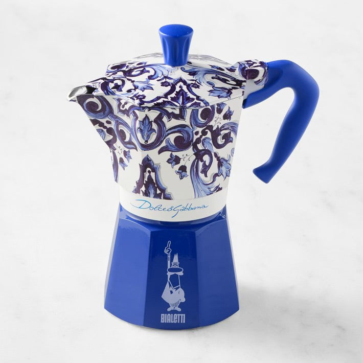 BIALETTI MOKA EXPRESS 3 CUP D&G BLUE-WHITE