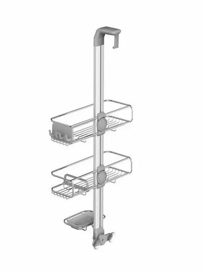ORGANIZADOR PARA PUERTA DE DUCHA AJUSTABLE (ALUMINIO)