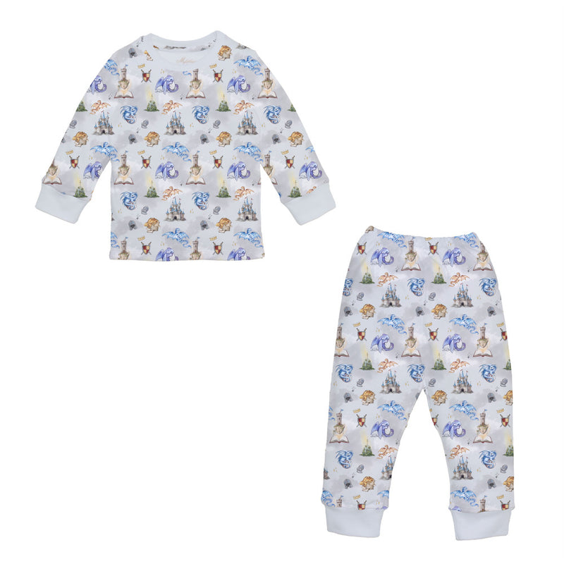 PIJAMA PARA BEBE MANGA LARGA CASTLE 9-12
