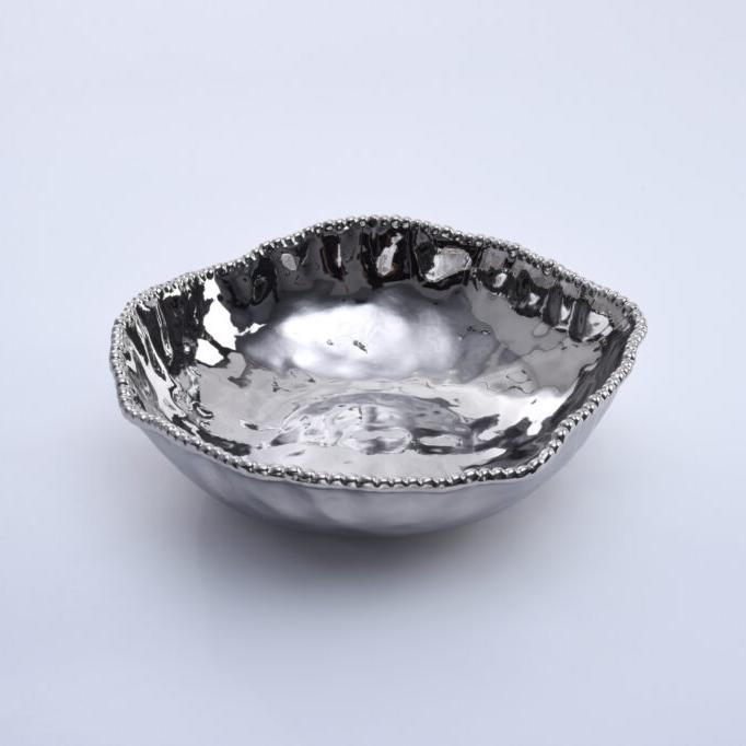 BOWL GRANDE 14.5 × 14.5 × 4 - PLATA