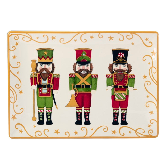 HOLIDAY MAGIC - PLATO RECTANGULAR CASCANUECES 14IN X 10IN