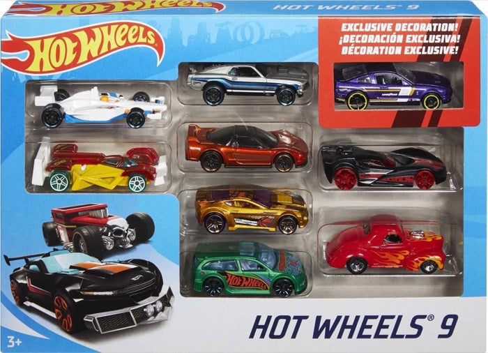 PAQUETE DE 9 COCHES BASICOS HOT WHEELS PAQUETE DE 9 COCHES BASICOS HOT WHEELS