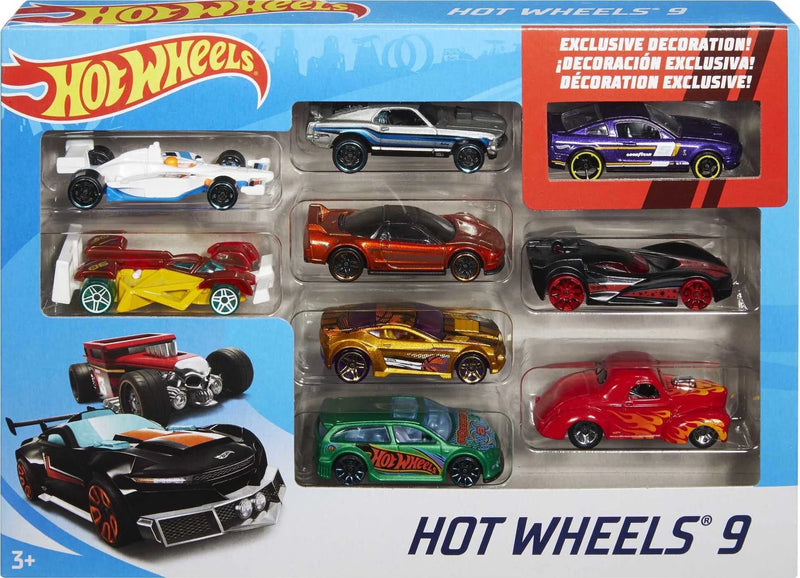 PAQUETE DE 9 COCHES BASICOS HOT WHEELS PAQUETE DE 9 COCHES BASICOS HOT WHEELS