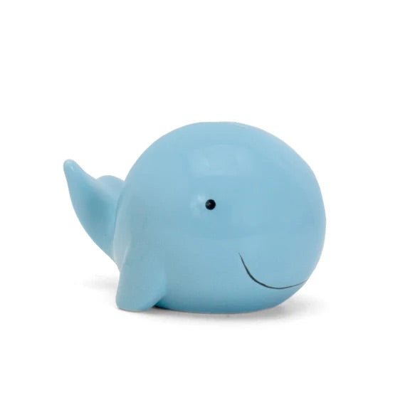 CHILD TO CHERISH ALCANCIA DE CERAMICA-BLUE SOLID WHALE