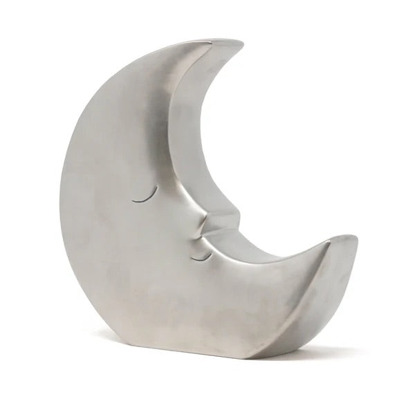 CHILD TO CHERISH ALCANCIA DE CERAMICA-SILVER MOON METALLIC