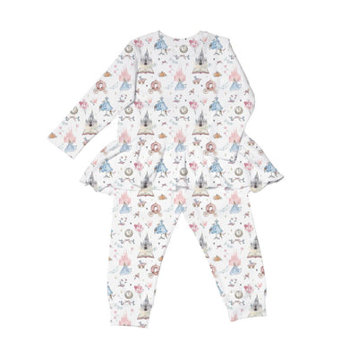 PIJAMA MANGA LARGA PARA NIÑA CINDERELLA 5-6