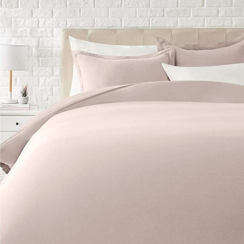 2 Pcs. Cotton Satin Border Duvet Set 1 TWIN DUVET COVER  1 STANDARD PILLOW