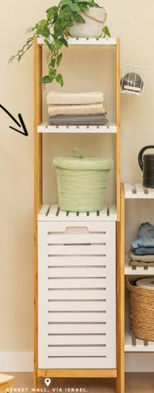 GABINETE CON CESTO PARA ROPA