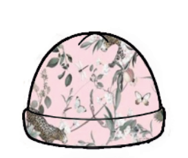 SOMBRERO PARA BEBES- PINK JAGUAR TALLA 1/3