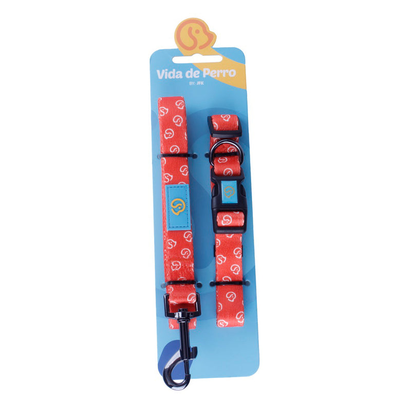 Vida De Perro Collar De Perro De Nylon Con Correa