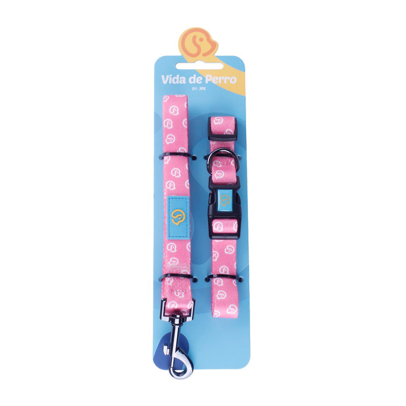 Vida De Perro Collar De Perro De Nylon Con Correa