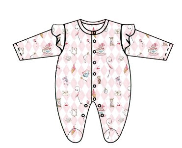 PIJAMA MANGA LARGA PARA BEBE DAIMONDPINK 6-9