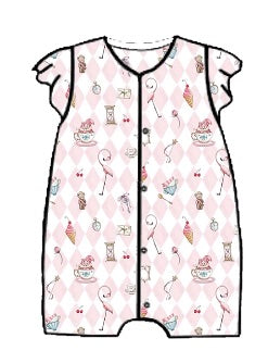 ROMPER MANGA CORTA NIÑA DAIMONDPINK 1-3