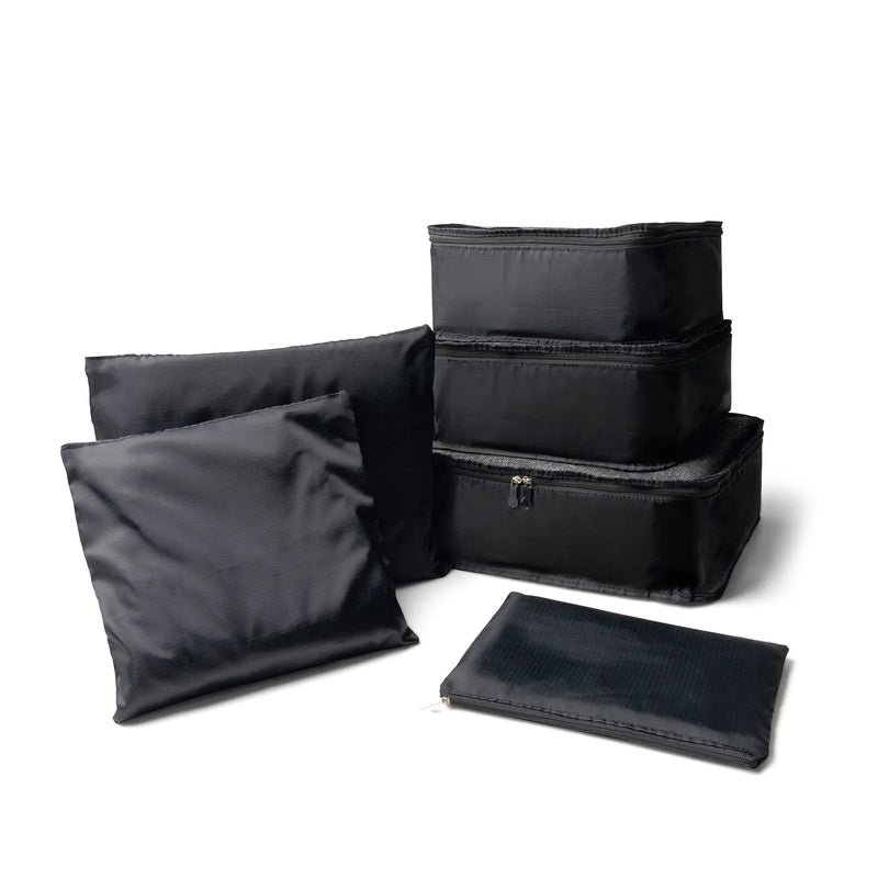 SET DE 6 BOLSAS CUBO DE EMBALAJE NEGRO