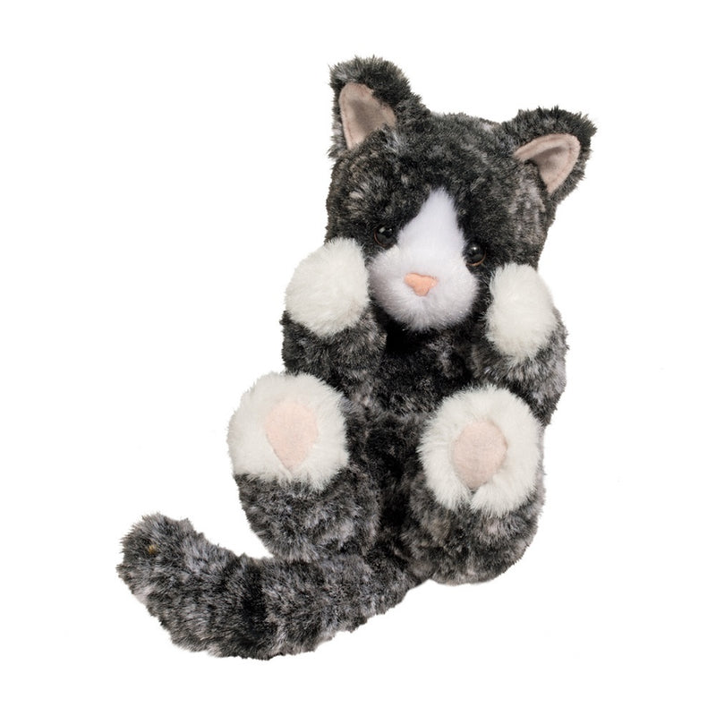 GATO BEBE DE PELUCHE BLANCO CON NEGRO 6" GATO BEBE DE PELUCHE BLANCO CON NEGRO 6"